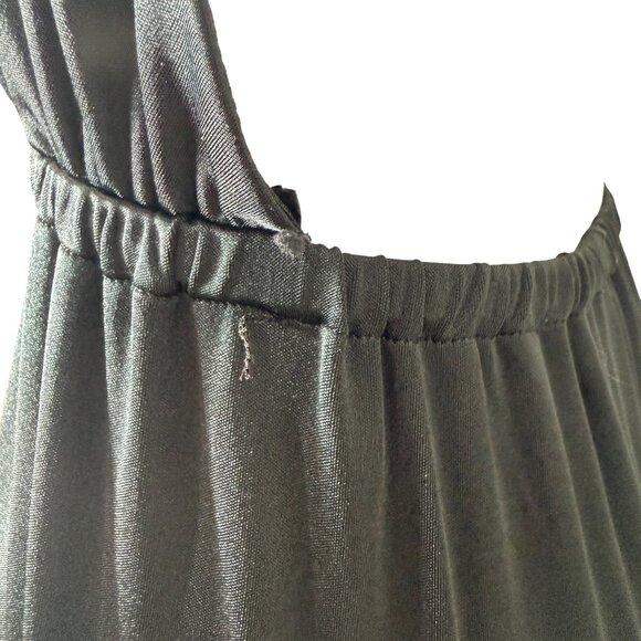 Halston Heritage Dress Womens 2 Black Halter Maxi Open Back Formal - Picture 7 of 8